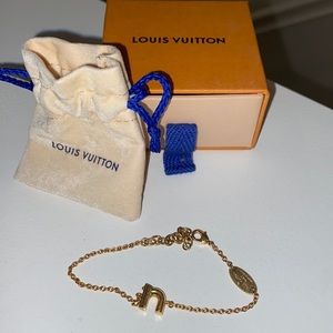 Louis Vuitton “N” initial bracelet